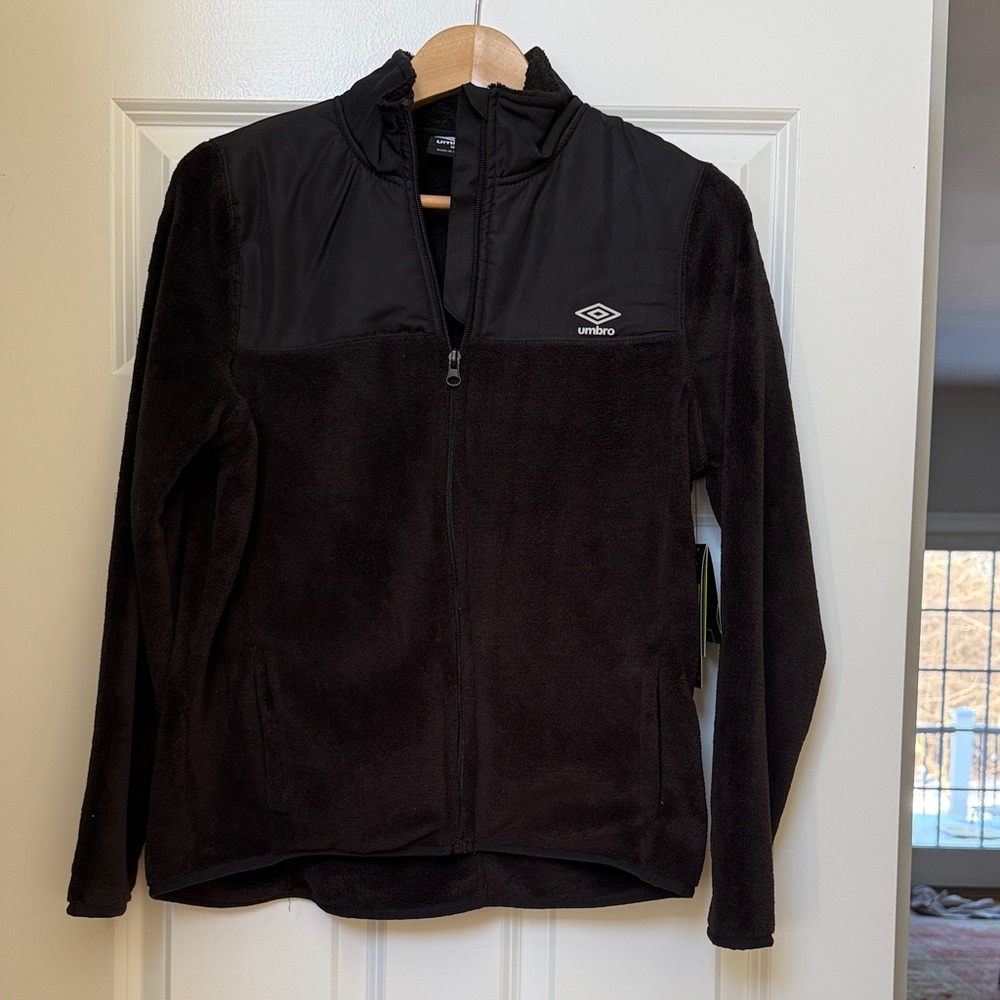 Umbro Black Full-Zip Jacket, NWT